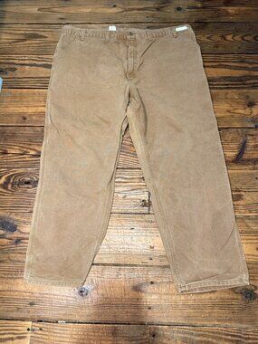 Carhartt Carpenter Pants B11 Brown Tan Vintage Mens Size 46x32 RARE